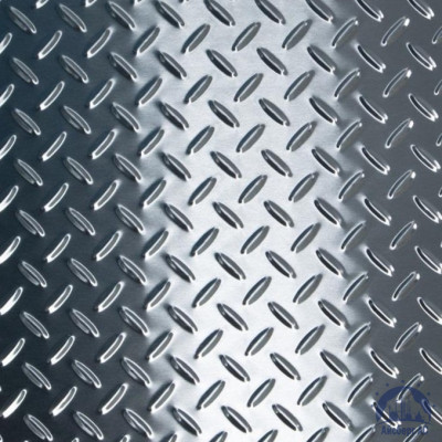 Рифлёный алюминиевый лист "Чечевица" 1,5х1200х3000 мм АМГ2НР