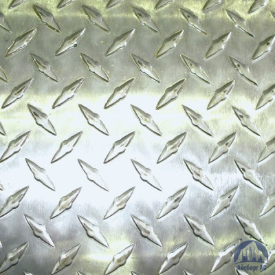Рифлёный алюминиевый лист "Чечевица" 1,5х1500х3000 мм АМГ2НР купить в Туле