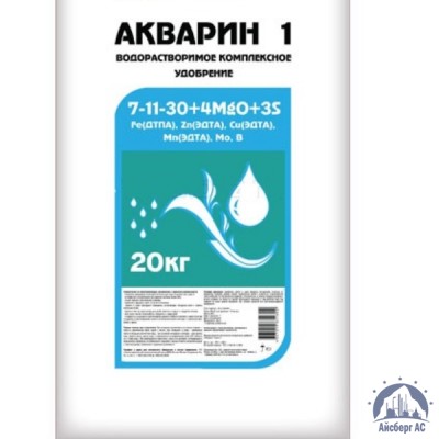 Удобрение Акварин 1 N-P-K+Mg+S+Мэ 7-11-30+4+3+Мэ в хелатной форме купить в Туле